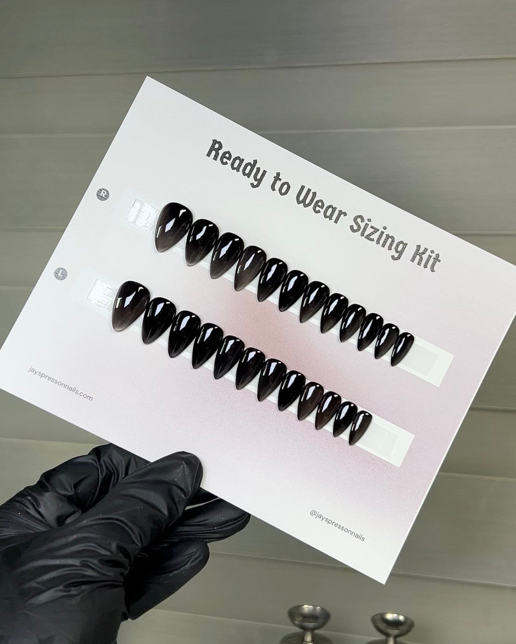 Solid Color Ready to Wear Sizing Kit - Jay's Press On Nails