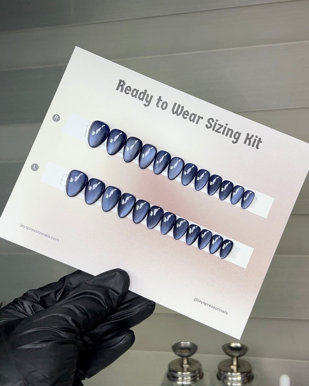 Solid Color Ready to Wear Sizing Kit - Jay's Press On Nails