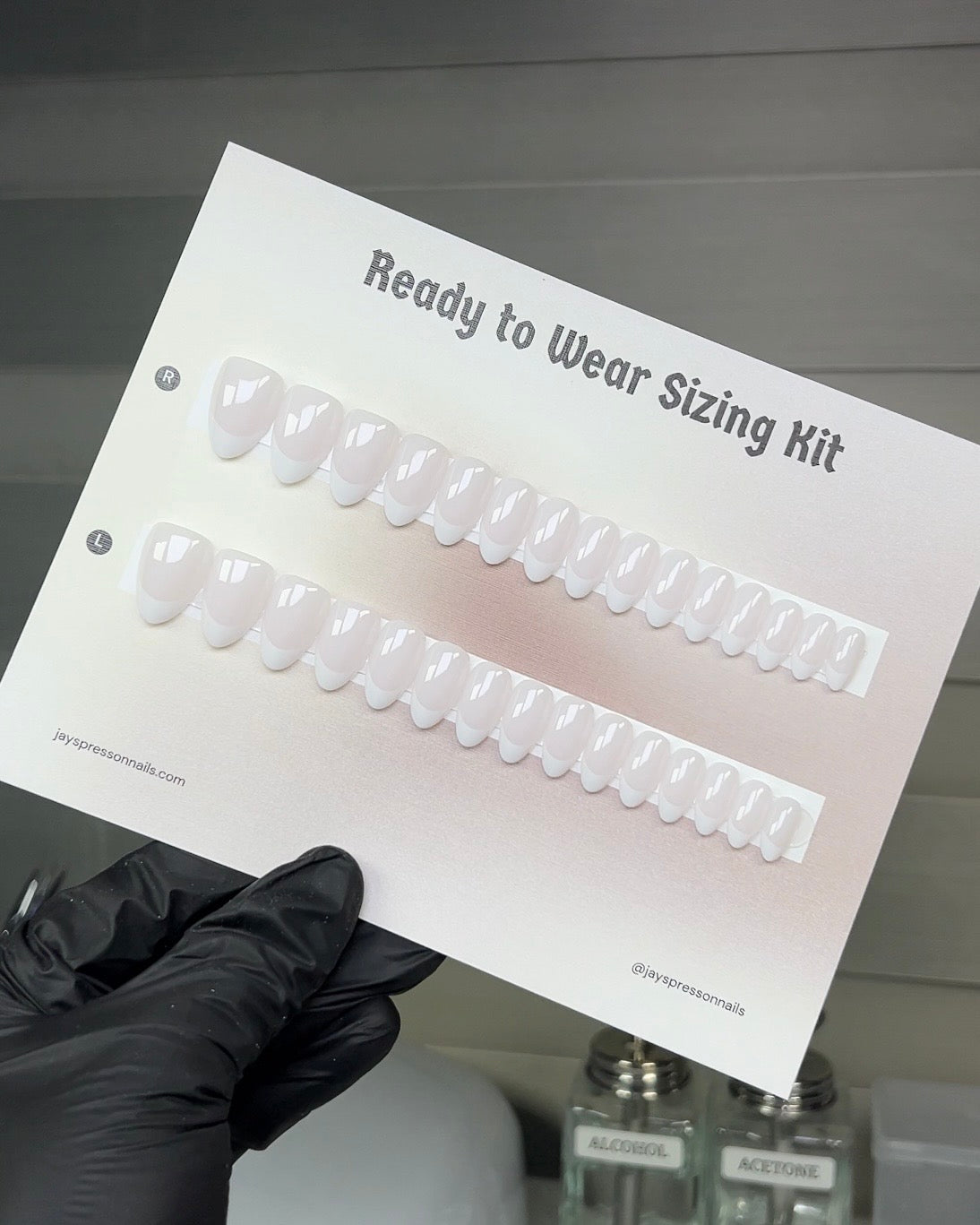 Classic French Ready to Wear Sizing Kit - Jay's Press On Nails