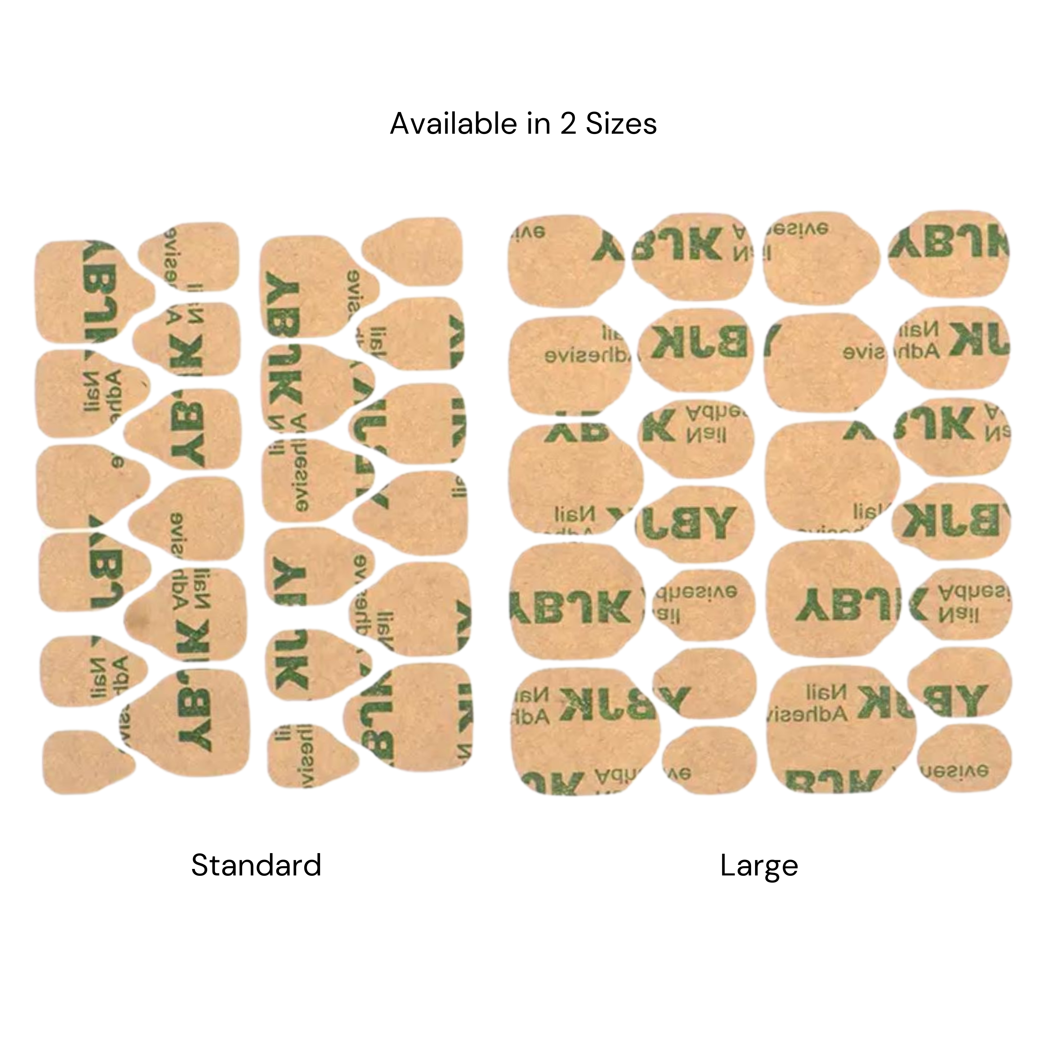 Extra Hold Sticky Tabs 24pcs - 1 Sheet - Jay's Press On Nails